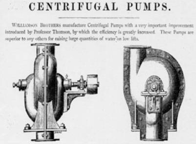 WILLIAMSON BROTHERS START MAKING PUMPS