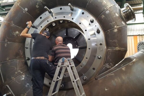Inspecting Fabricated Francis Case